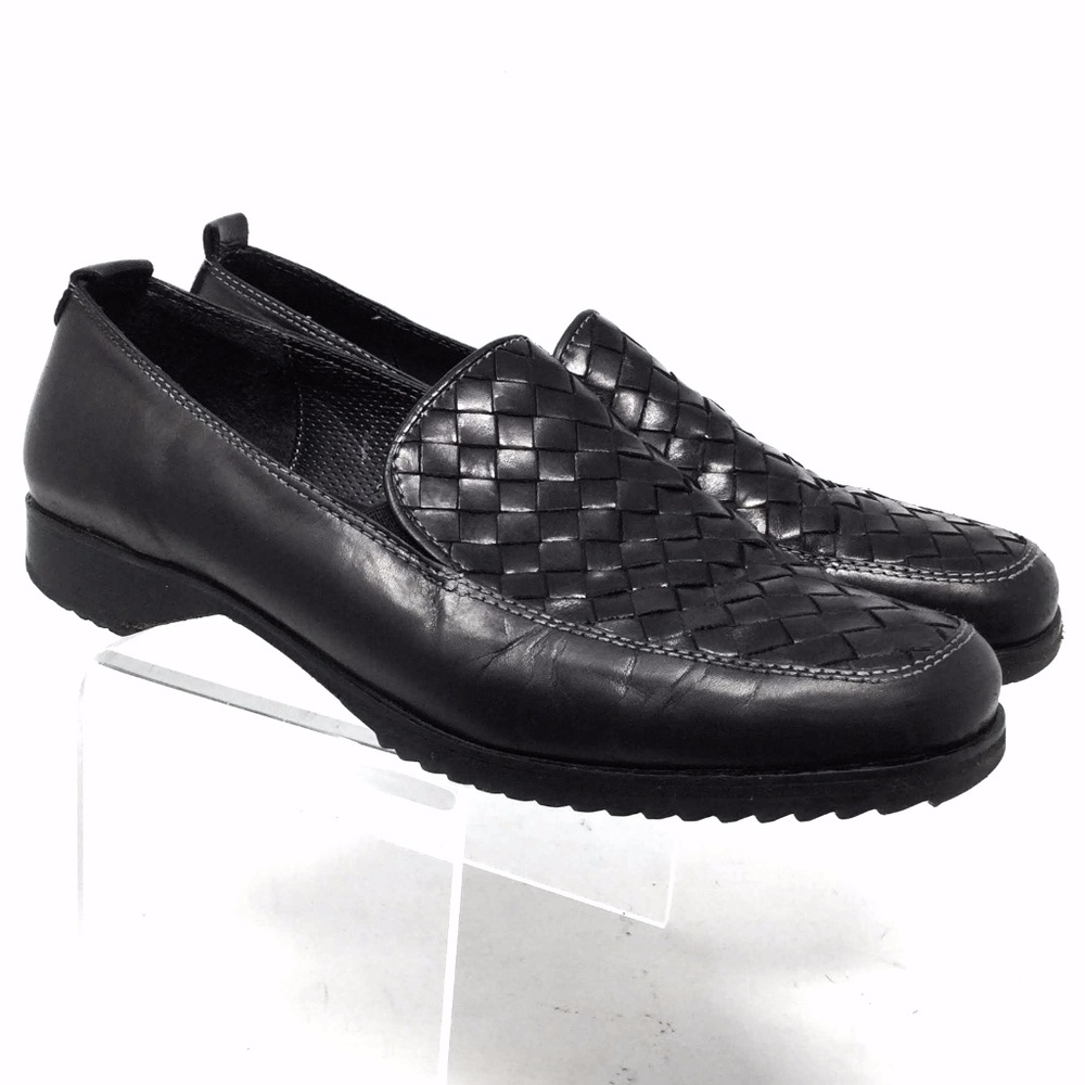 Sesto Meucci Men Basket Woven Front Loafer Sz 7.5